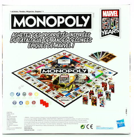 Monopoly - Marvel - Marvel 80th Anniversary (exclusivité Micromania)